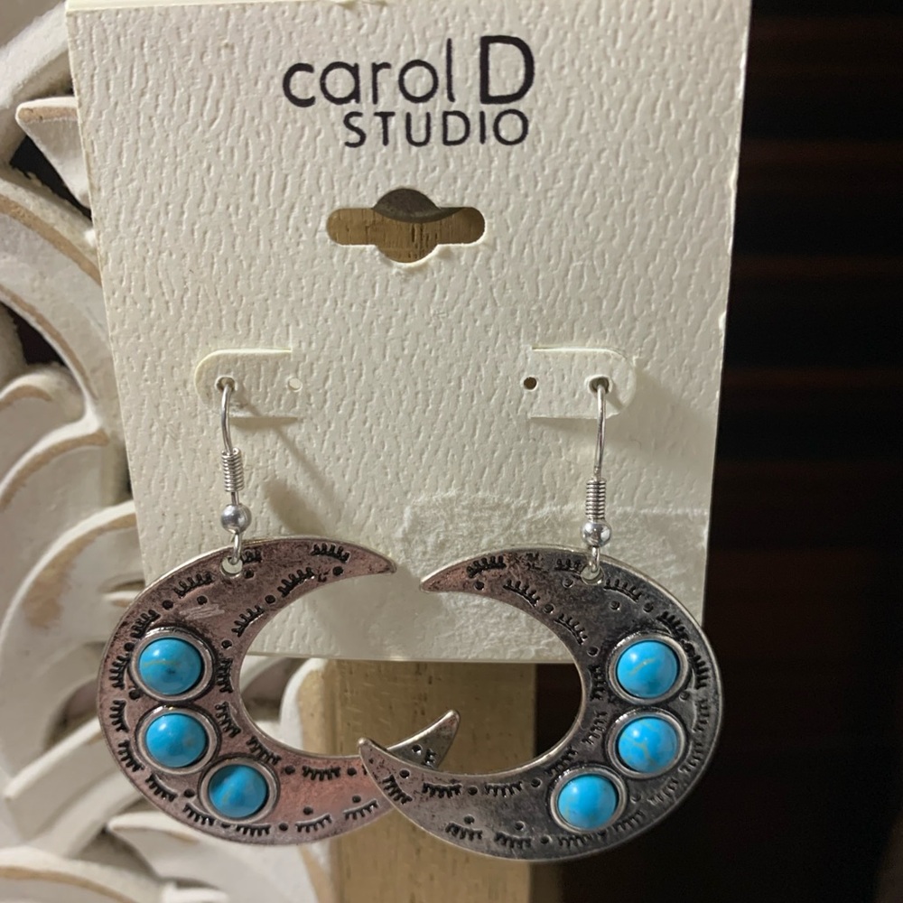 Carol D Studio Moon Earrings